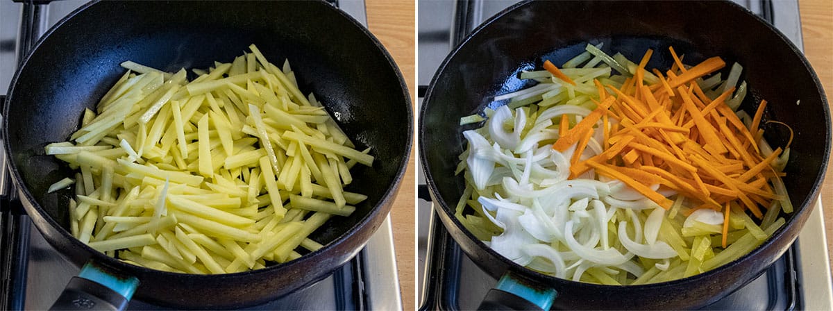 Koreaanse Gebakken Aardappelen bakken