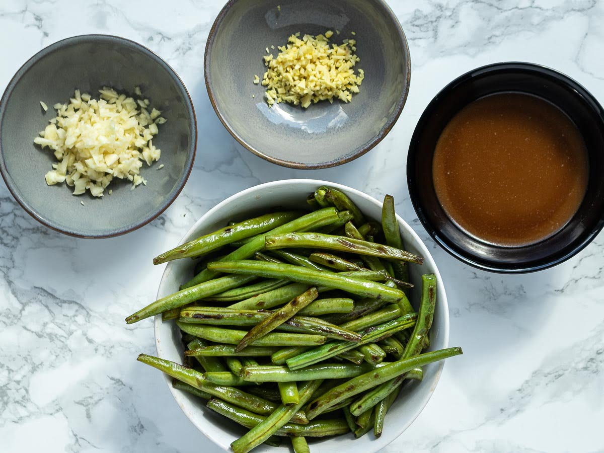Ingrediënten voor Sperziebonen uit de Wok