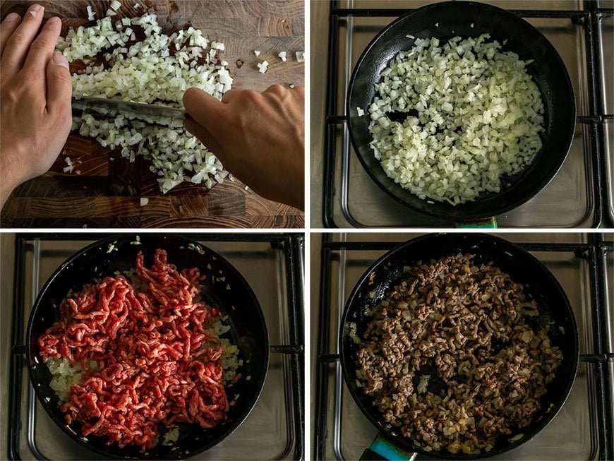 Gehakt vulling voor Korokke