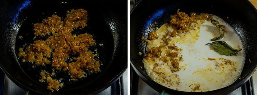 Boemboe fruiten voor Sambal Goreng Telor