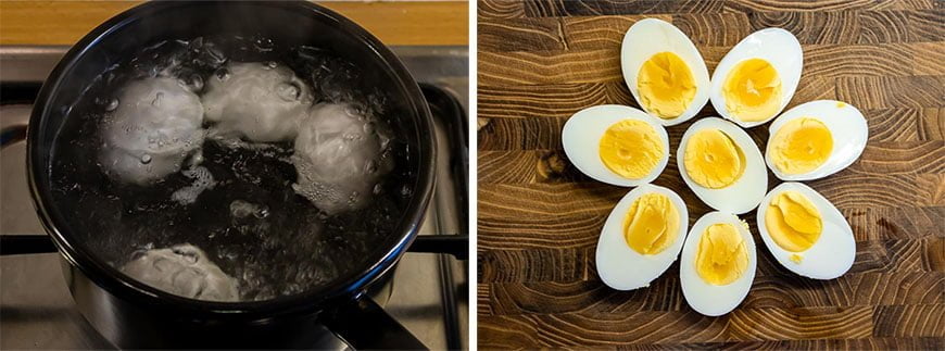 Eieren koken voor Sambal Goreng Telor