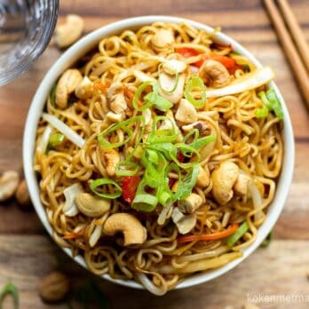 Woknoedels met Groenten en Hoisinsaus
