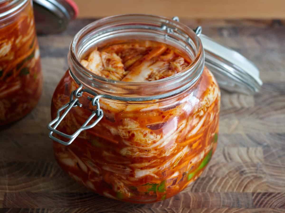 Kimchi in pot