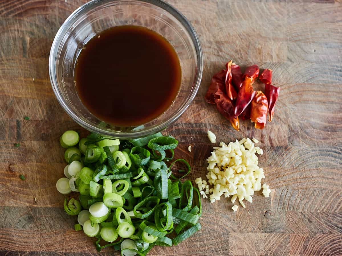 Ingrediënten voor Chinese Kool Roerbakken