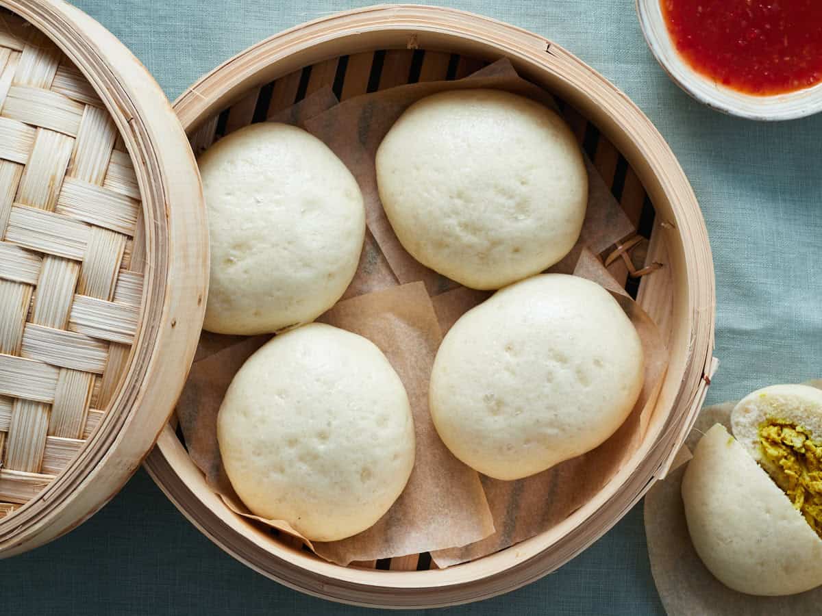 Indische Bapao met Kip