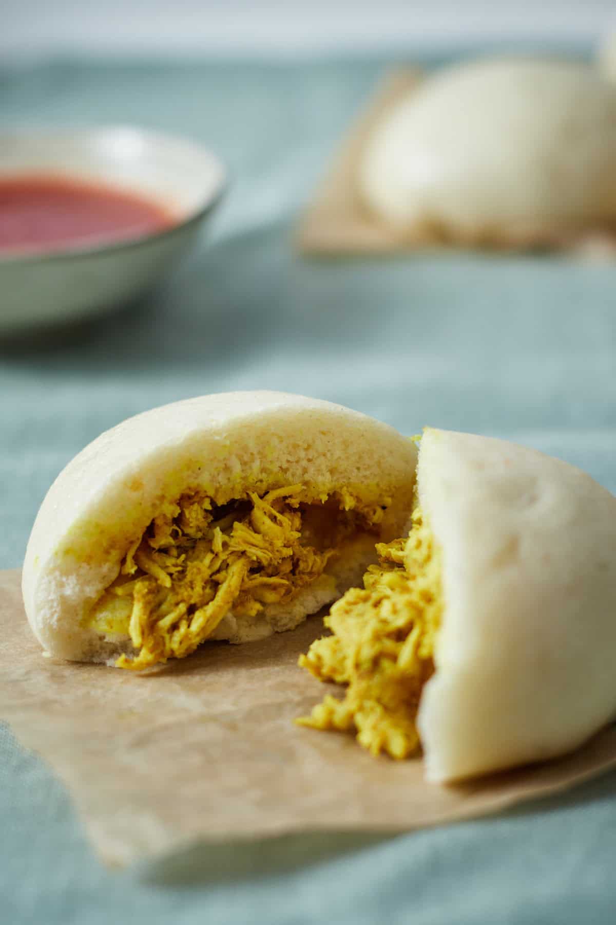 Indische Bapao met Kip